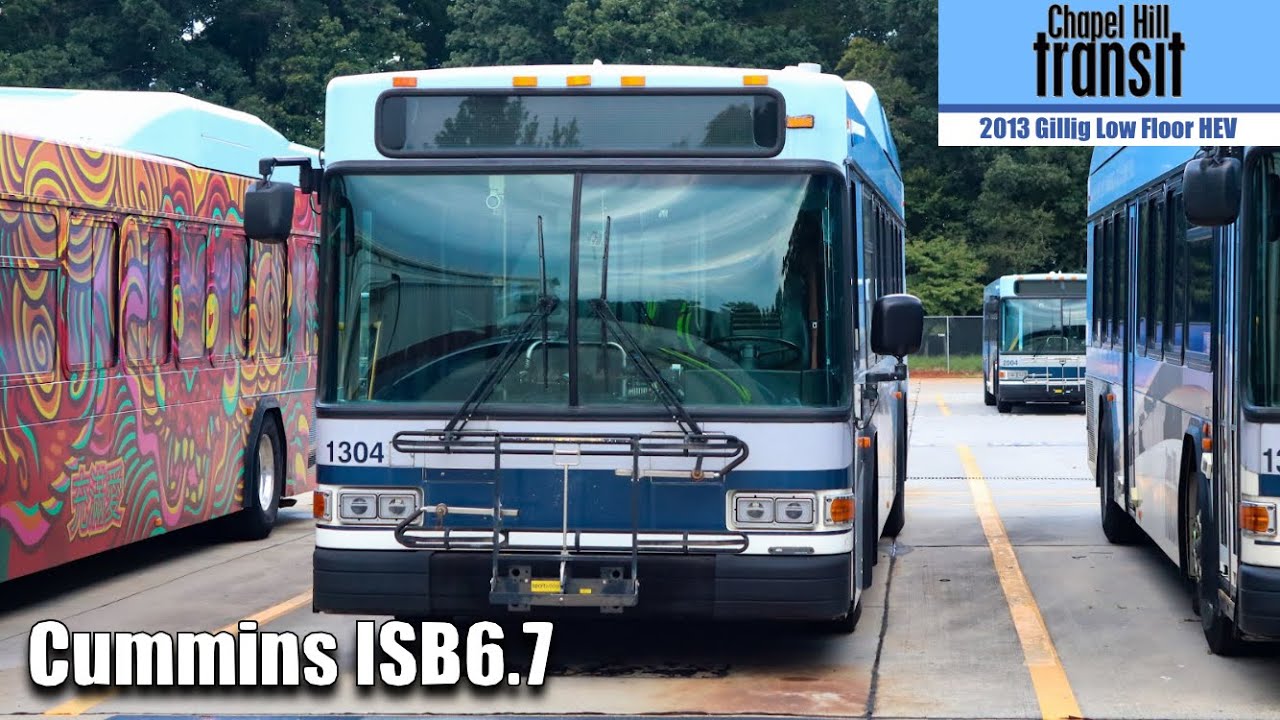 2013 Gillig Low Floor HEV (1304) on Chapel Hill Transit Route JFX