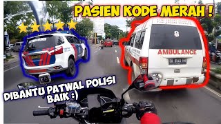 #91 ketika Ambulance membawa pasien KODE MERAH ❗ bertemu dengan Patwal Polisi || RS Ulin Banjarmasin