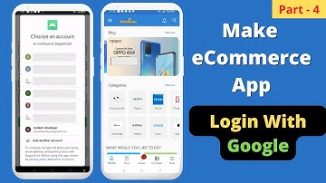 How to make eCommerce grocery android app (Part 4) | Google Sign in with firebase | Studio |in Hindi