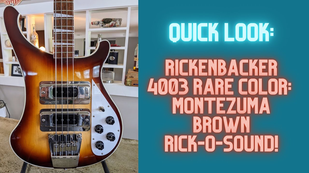 Rickenbacker 4003 SUPER RARE Montezuma Brown color! - YouTube