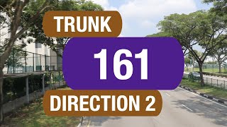 SBS Transit Trunk 161 (Direction 2) | Bus Service Route Visual