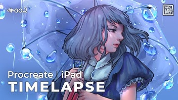 Procreate Timelapse | Pretty Rain