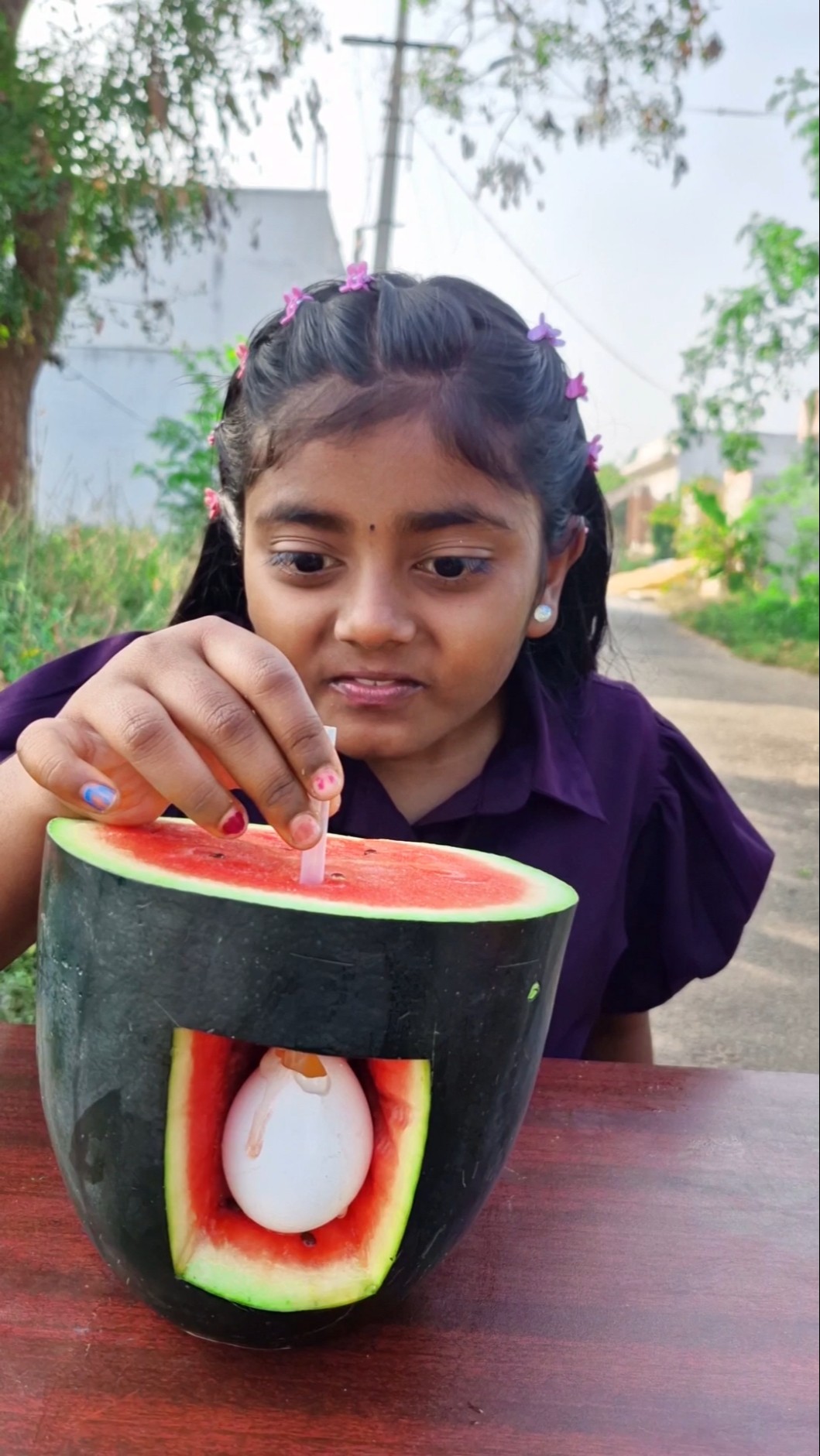 watermelon PRANK on my sister ??Tom\u0026Jerry ?DiyaIshwarya #shorts #viralvideo
