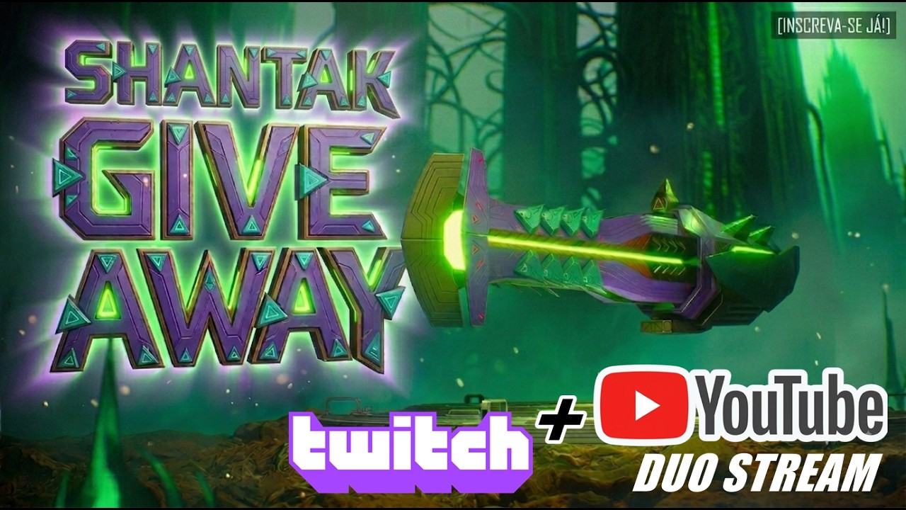 [DUO LIVE] VEEEEEEEM PRA TWITCH AGORA COM O SORTEIO DE 8x SHANTAK !!