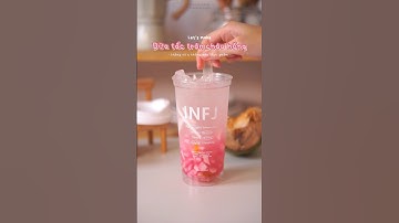 Dừa tắc trân châu hồng (không vò, không màu thực phẩm) 💅🏻 #shorts