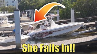 She Has a Bad Day!! |  Miami Boat Ramps | 79th St