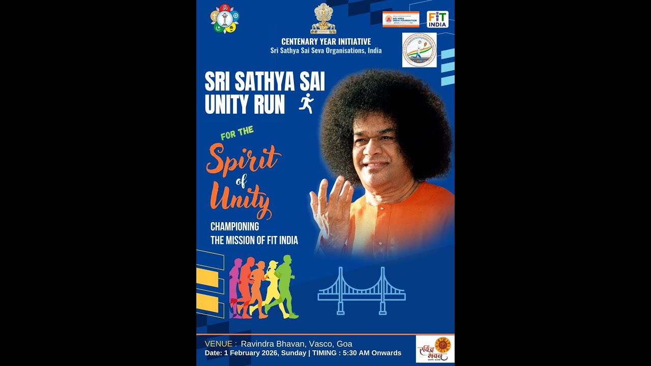 Unity Run Goa 2026: Celebrating 100 Years of Sri Sathya Sai Baba