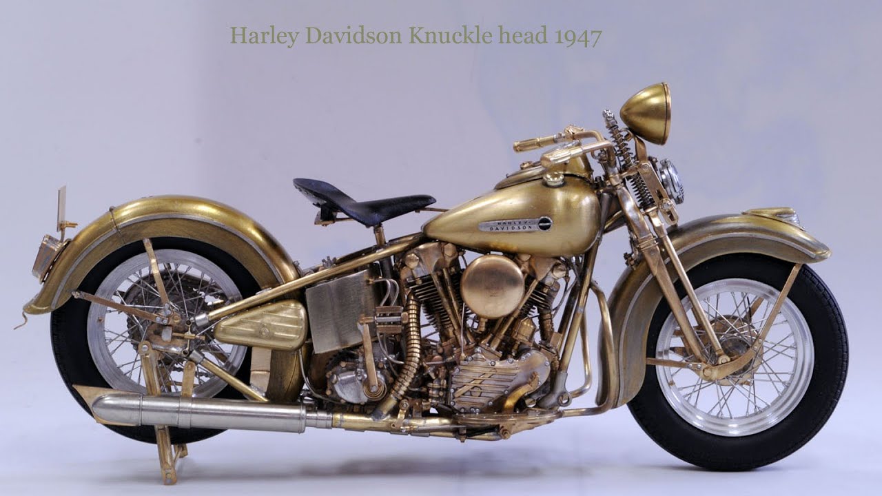 Scratch Build 1/9 SCALE Harley Davidson Knuclehead 1947 - YouTube