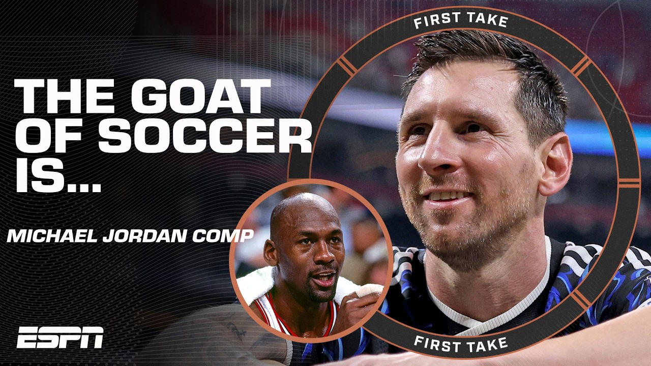Stephen A. Smith likens Lionel Messi to Michael Jordan 👀 | First Take