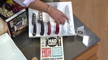 Mad Hungry 2-piece AirBlade Knife Set with Sheaths with Jill Bauer
