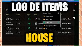 LOG DE COLETA DE ITEMS CHEGANDO!