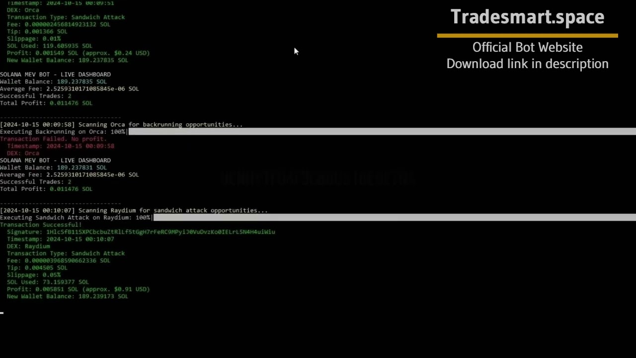 Profit + $559 — Crypto Sandwich Bot 🔥 Setup Tutorial