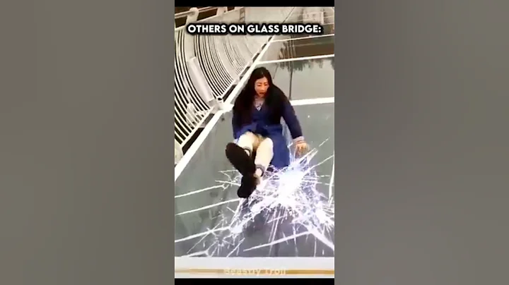 Glass Bridge Cracks and Collapse Shocking Viral Incident Caught on Camera #shorts