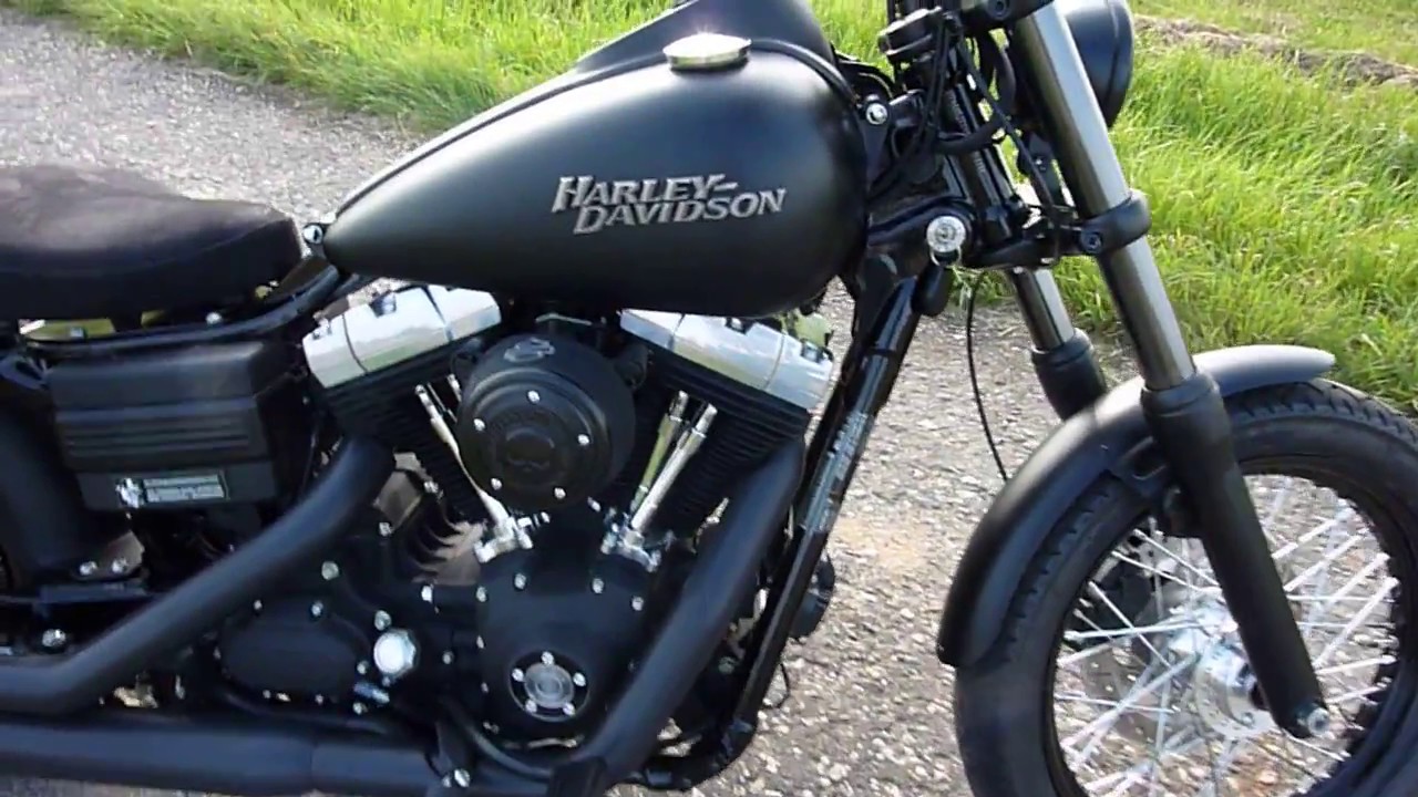 Harley Davidson Street Bob Nach Umbau Youtube
