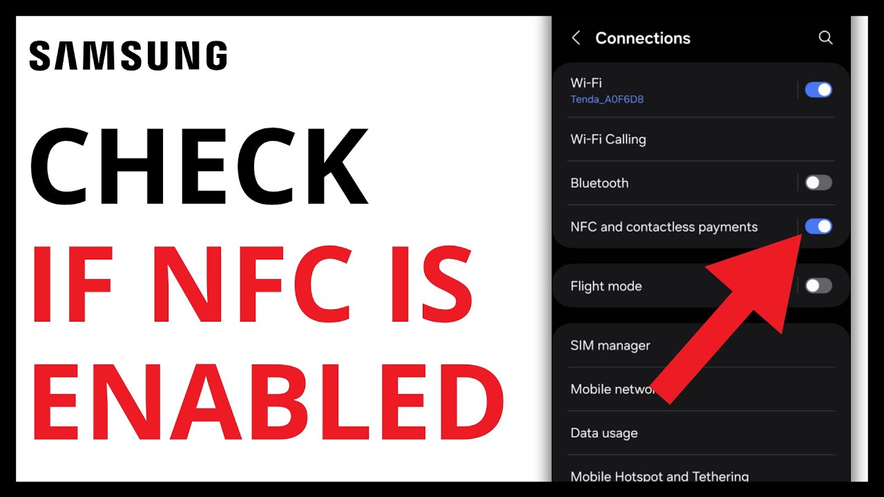 How to Check if NFC is Enabled on Samsung Galaxy - YouTube