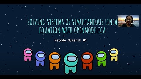 Numerical Method 01 - Simultaneous Linear Equation with OPENMODELICA