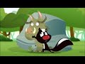 Skunk Fu! Baboon chases Skunk &amp; Pig (with Sandy Chase music from ATCABB)