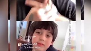 Michele Morrone IG live with his son Marcus part 2