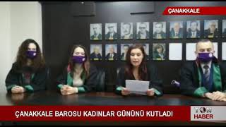 Çanakkale Barosu Kadinlar Gününü Kutladi