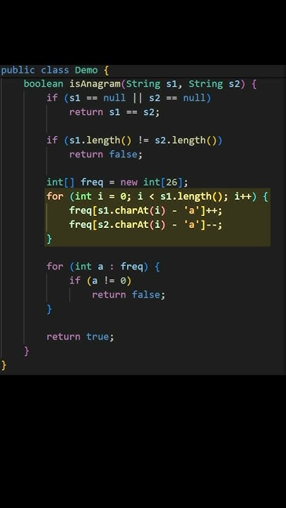 DSA Interview Question | Anagrams #algorithm #interview #java #coding # ...