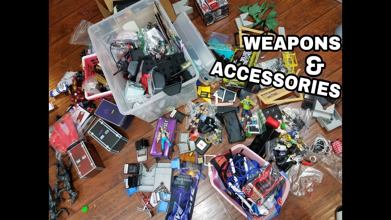 WWE FIGURE WEAPONS & ACCESSORIES COLLECTION YouTube