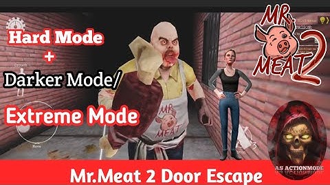 Mr.Meat 2: Prison Break Part 6 |Hard Mode + Darker | mr meat 2 main door escape| by AS ActionMode