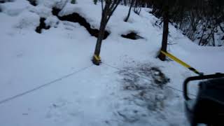 Winching  recovery land cruiser prado warn m8000 ウインチング サファリ 救出!!