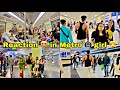 Shirtless  bodybuilder  in metro   bodybuilder prank  shirtless in public reaction 