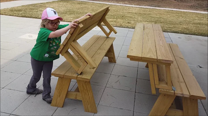 Benches Transform Into Picnic Tables