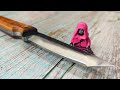 Making a knife from an old file  no power tools knife making