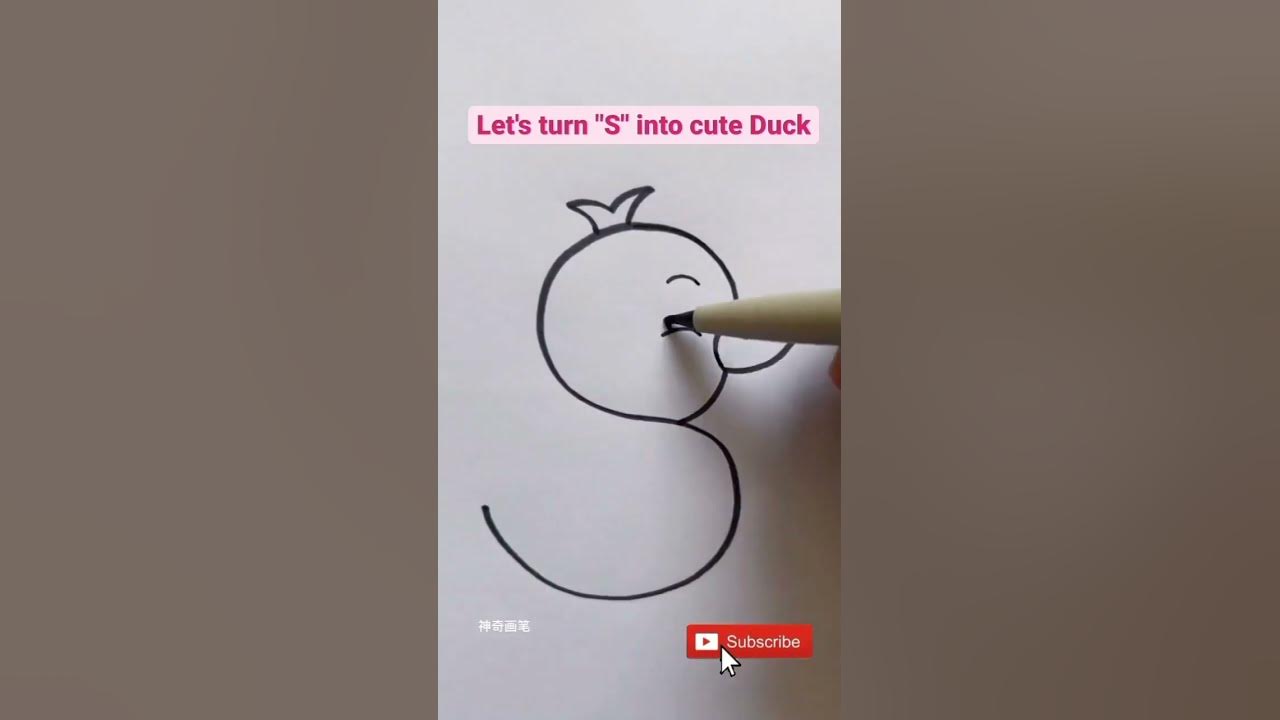 Duck Drawing | Drawing for kids | Small Duck with Yellow colour