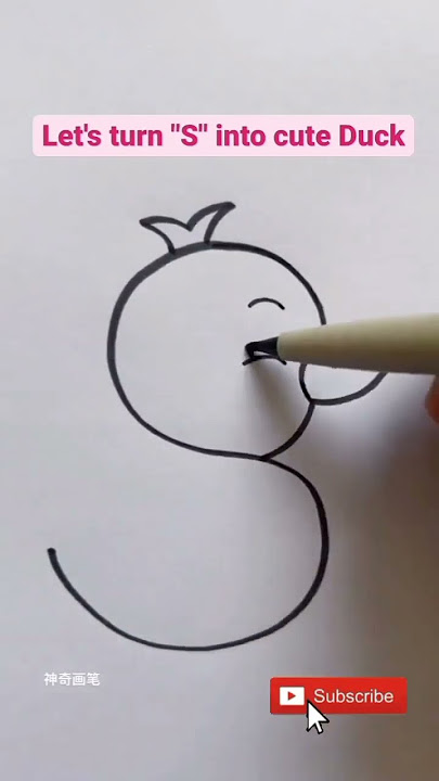 Duck Drawing | Drawing for kids | Small Duck with Yellow colour