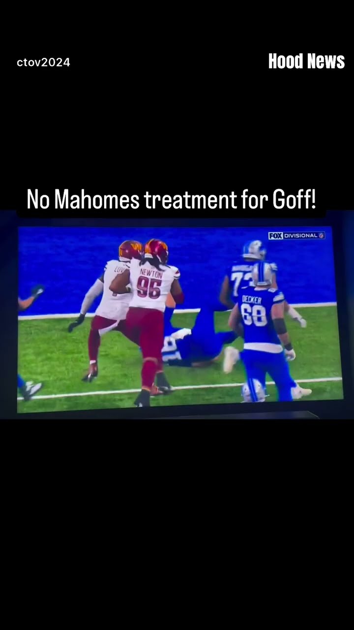 Refs treat him differently #hoodnews #jaredgoff #detroitlions #NFL #football #sports #viralvideo #us
