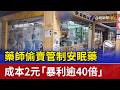 藥師偷賣管制安眠藥 成本2元「暴利逾40倍」