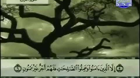 095 سورة التين المصحف الكامل الشيخ عبدالباسط عبدالصمد مرتل قناة المجد للقرآن الكريم