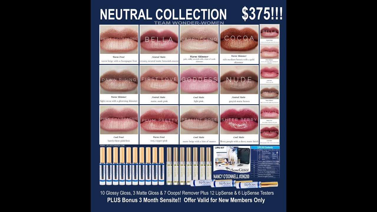 SeneGence Canada 300PV Qualified Distributor Pak Neutral Kit 2018 Lip