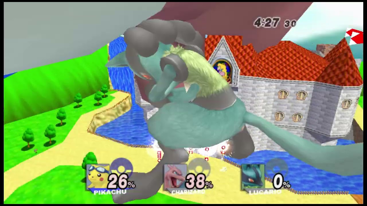 Growing Pikachu Libre & Charizard vs Lucario