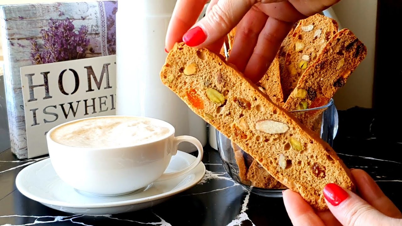ביסקוטי ללא שמן או חמאה / Best  Biscotti ever-oil/butter free  / بيسكوتي