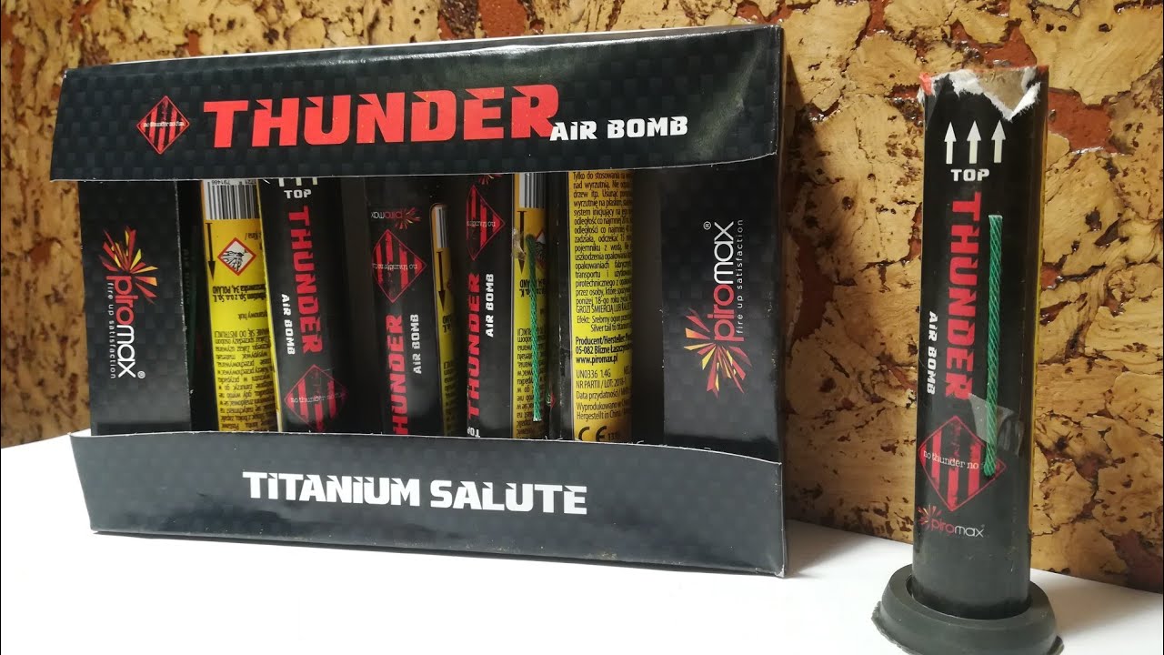 Test i recenzja NOWYCH thunder air bomb Titanium Salute Piromax Tylko