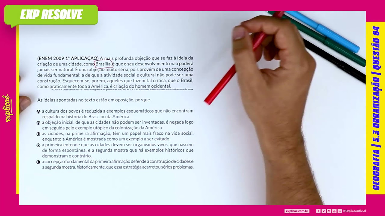 A MAIS PROFUNDA OBJEÇÃO QUESE FAZ À IDEIA DA CRIAÇÃO DE UMA CIDADE, COMO (...) | URBANIZAÇÃO