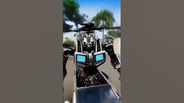 Car Transforms Into Helicopter, Then a Giant Robot! #automobile #monstertruck #shorts #short #truck