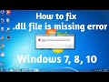 🔥🔥How to fix api-ms-win-crt-runtime-I1-1-0.dll file is missing error in Windows | .dll file error🔥🔥