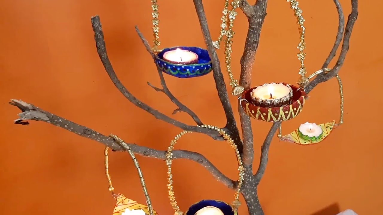 Hanging Diya | Diwali Decoration Idea Using Clay