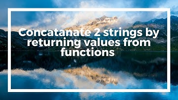 Concatenate two strings