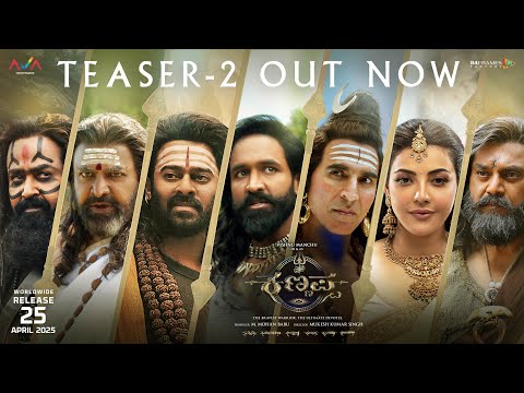 Kannappa Official Kannada Teaser-2 | Vishnu Manchu | Mohan Babu | Prabhas | Mohanlal | Akshay Kumar