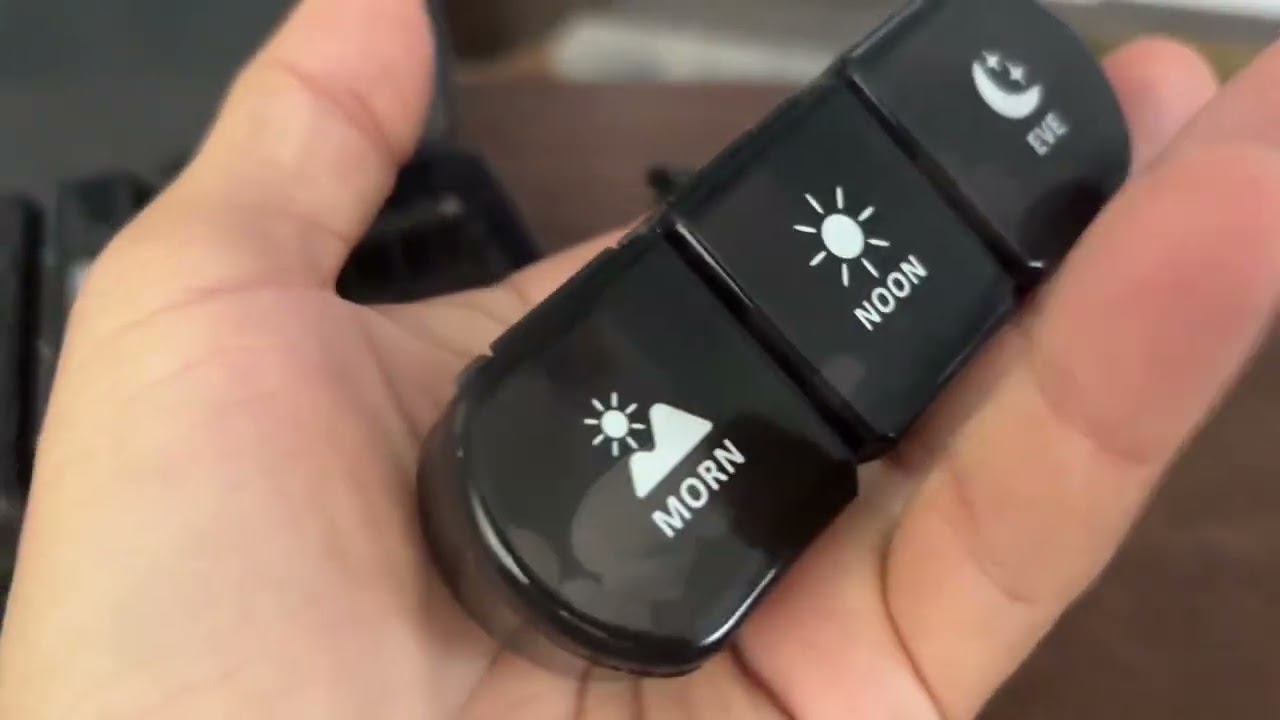 Pill Organizer 3 Times a Day, Fullicon Large Weekly Pill Case 7 Day, Daily Pill Box with 21 Compartm