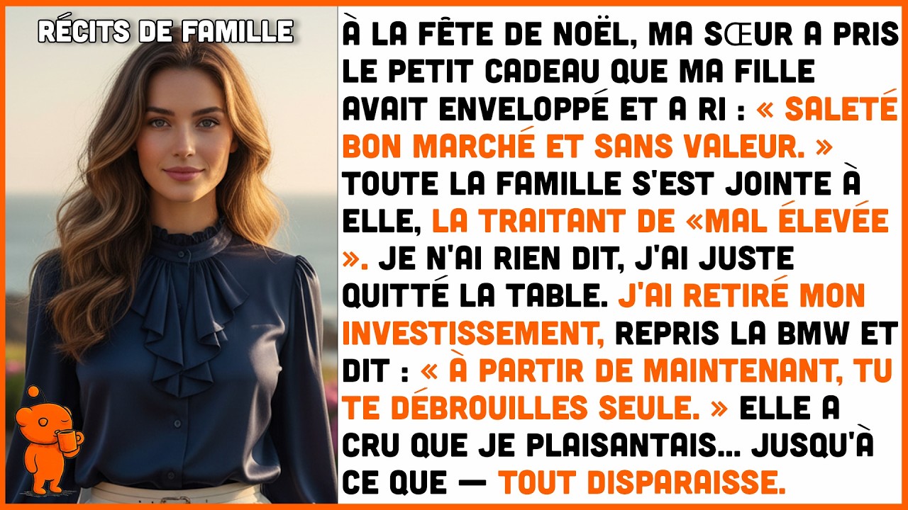 « À Noël, ma sœur a pris le cadeau de ma fille et a ri : “Une saleté bon marché.” »