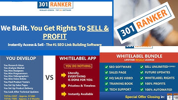 SEO Marketing 301 Ranker Software Review - 301 ranker pro - 301 ranker demo
