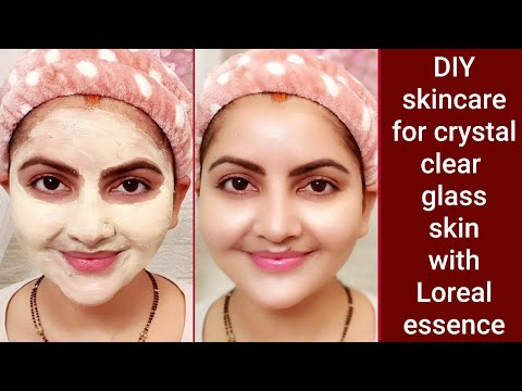 DIY skincare routine for crystal clear glass skin with loreal paris crystal micro essence | RARA |