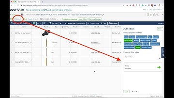 OpenBOM - Filter in Flatended BOM